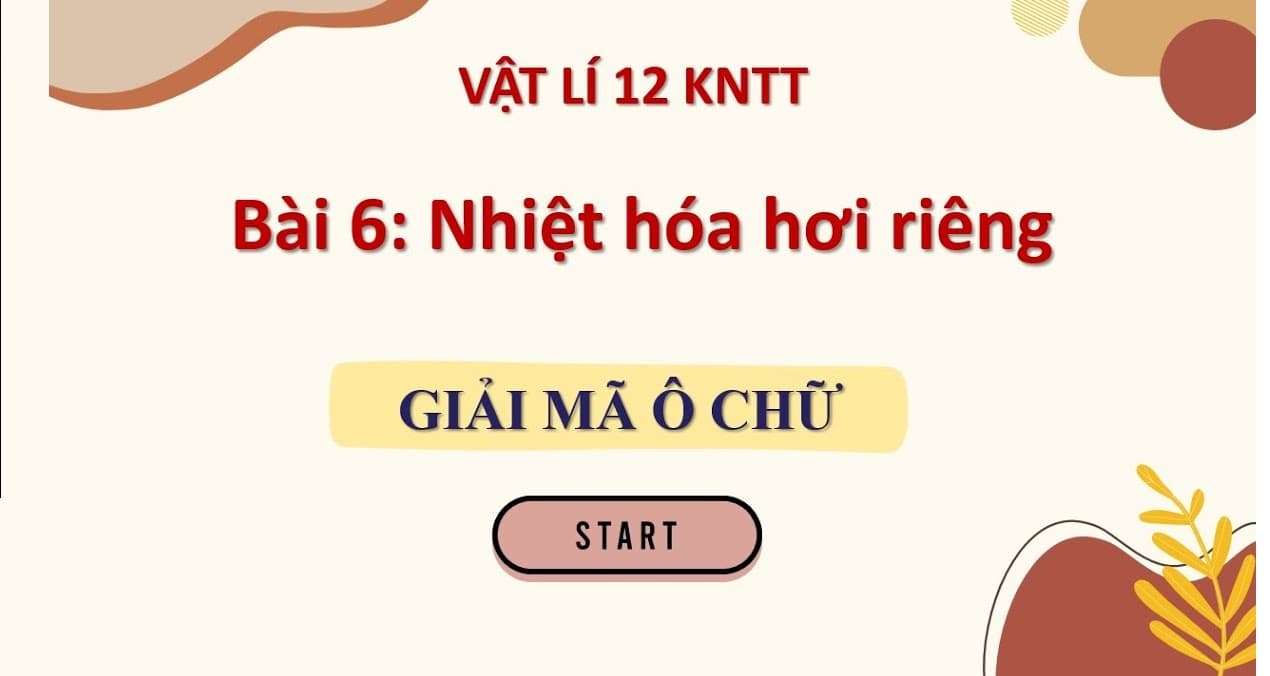 Bài 6: Nhiệt hóa hơi riêng